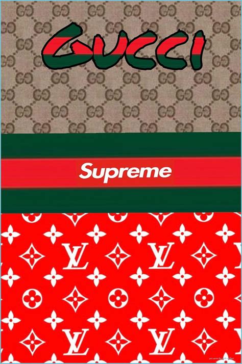 gucci supreme lv wallpaper|gucci and supreme background.